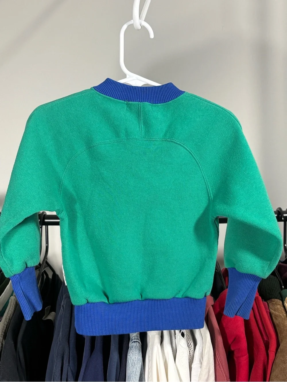Gymboree Teal Green Crewneck Sweatshirt with Blue Trim